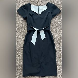 Black white dress with pencil skirt